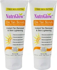 Nutriglow Skin Whitening And Brightening De-Tan Scrub 😍