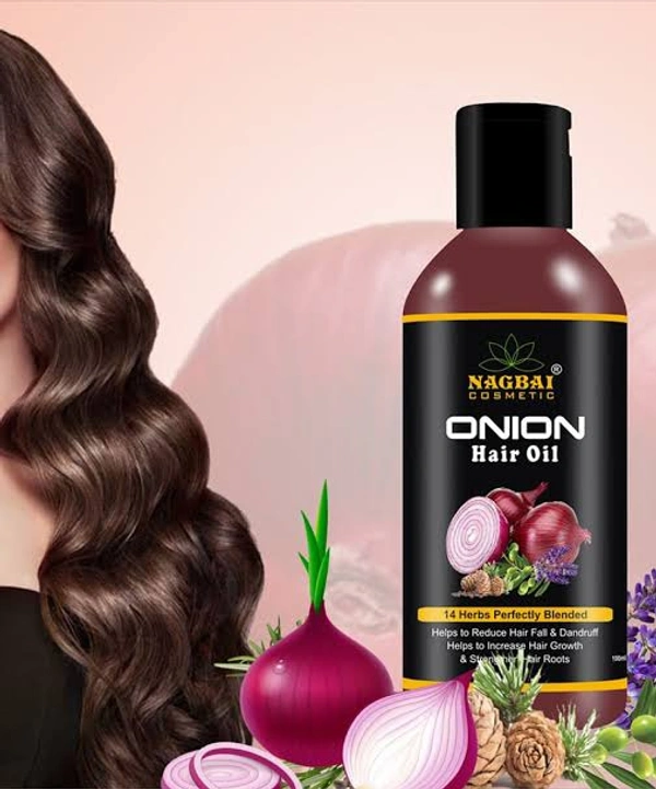 Herbal Hair Regrowth Onion Oil And Shampoo