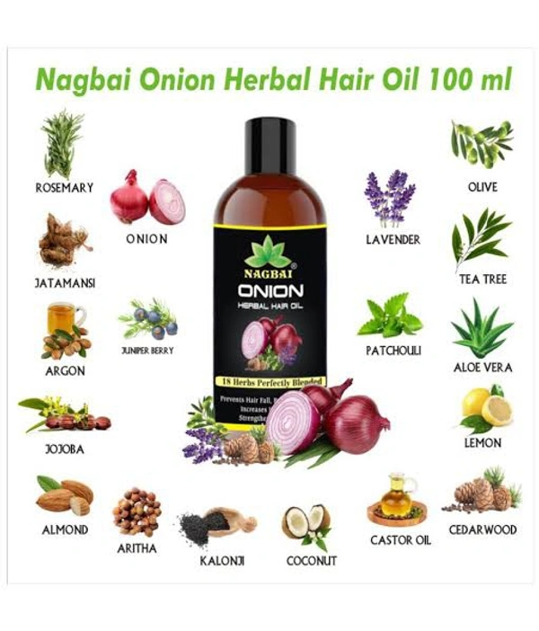 Herbal Hair Regrowth Onion Oil And Shampoo