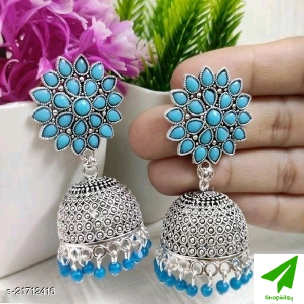 Beautiful Woman's Earrings - blue