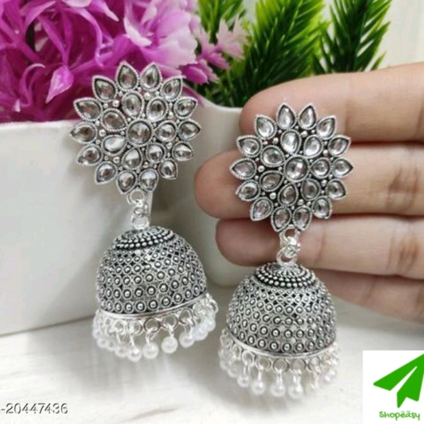 Beautiful Woman's Earrings - white