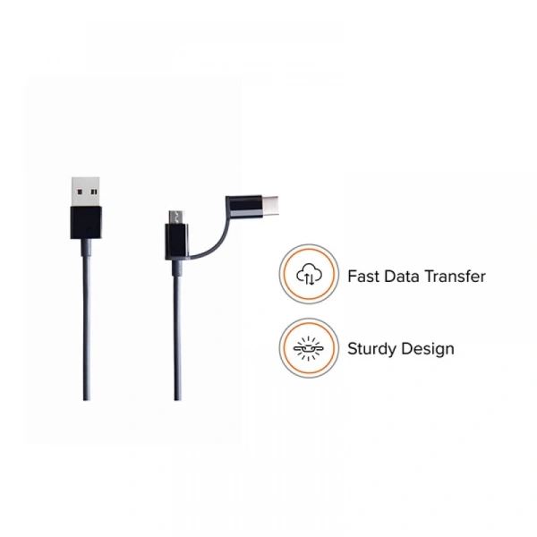 2_In_1 Usb Cable (Micro Usb To Type_C (Color: Assorted)