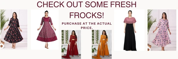 Buy Fresh Frocks Online - Traditional & Modern Dresses for All Indian States | Earn Wallet Points