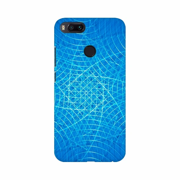Shopnav Samsung Galaxy A20 Blue Color Different Curves Mobile Case Cover - Blue, 0.25, Texture