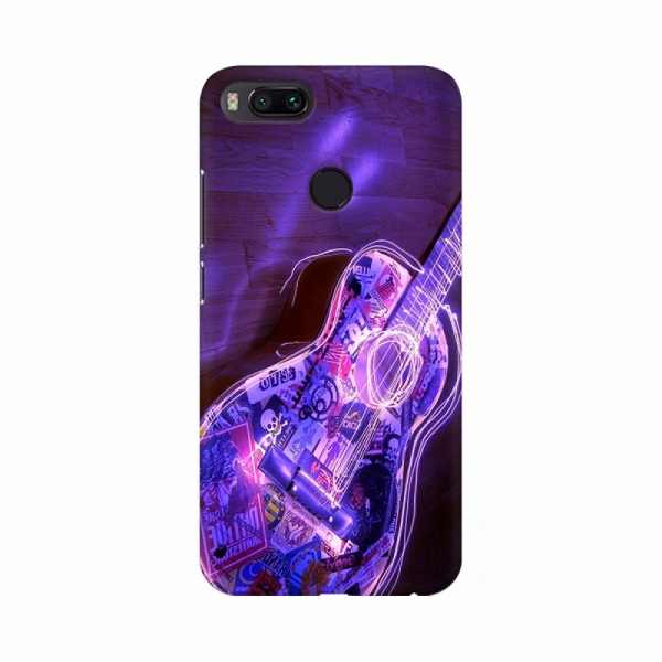 Apple iphone XR Purple Color Lighting Guitar Mobile Case Cover