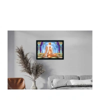 Bapasitaram Painting with Synthetic Photo Frame (Multicolor) - 0.08, Multicolor