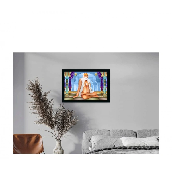 Bapasitaram Painting with Synthetic Photo Frame (Multicolor) - 0.08, Multicolor