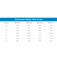 Dermawear Women's 4D Stretch Mini Corset Abdomen Shapewear (Skin) - XL