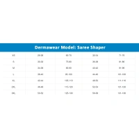 Dermawear Women's 4D Stretch Saree Shapewear (White) - XL