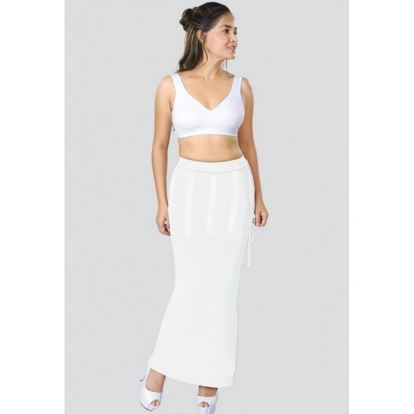 Dermawear Women's 4D Stretch Saree Shapewear (White) - XL