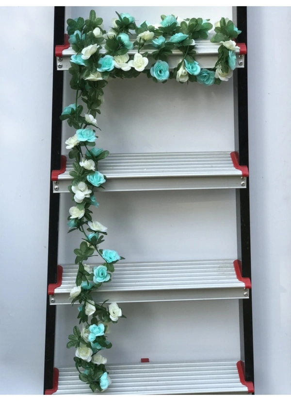 Artificial Rose Vine Flowers Plants Artificial Flower Creeper Hanging Rose For Home Decoration (Color: Multi, Material: Silk Polyester) - 7.5 Feet, 0.2, Multi