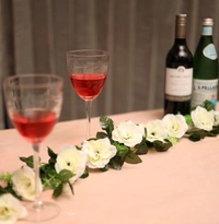 Artificial White Filler Rose Vines Flowers Plants Artificial Flower Creeper Hanging Rose For Home Decoration (Color: White, Material: Silk Polyester) - 8 Feet, 0.1, White
