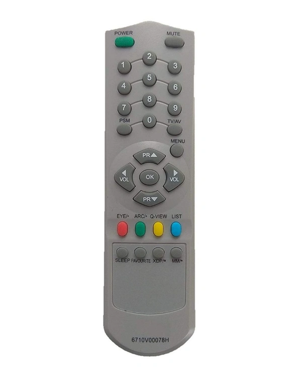 CRT TV Remote No. 6710V00078H, Compatible with LG CRT TV Remote Control (Exactly Same Remote will Only Work) - 0.38