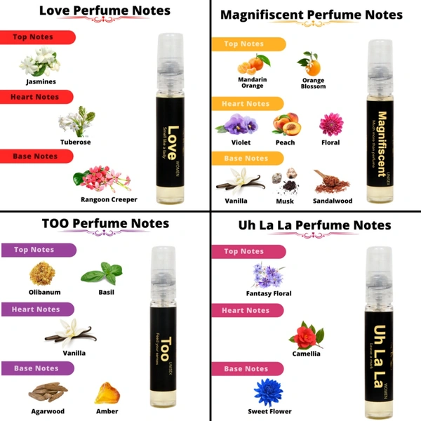 Generic Europa Combo Of 4 Pocket Perfume Sprays For Women - 0.15