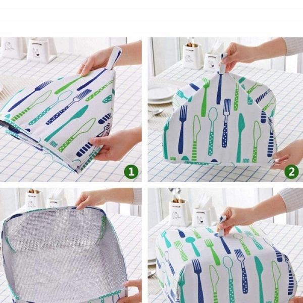 Foldable Insulated Food Cover with Table Hot Food Insulation Cover Dish Kitchen Food Cover (Color: Assorted) - 0.09, Assorted