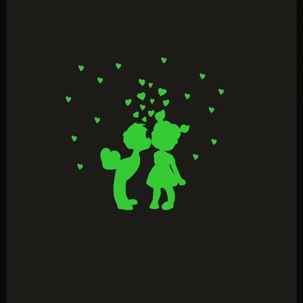 Green Galaxy Of Stars Radium Wall Sticker - Finished OutPut Size: 43X42cm, 0.12, Green
