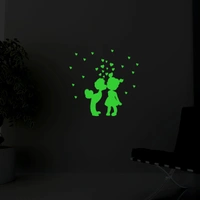 Green Galaxy Of Stars Radium Wall Sticker - Finished OutPut Size: 43X42cm, 0.12, Green