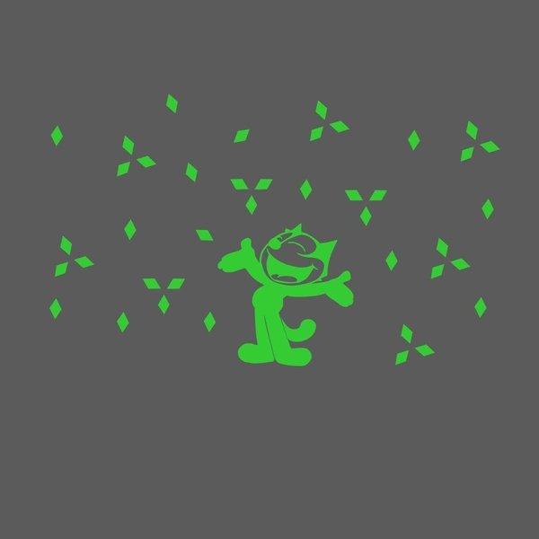 Green Kids Room Decor Radium Wall Sticker - Finished OutPut Size: 64X39cm, 0.12, Green