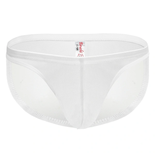 Men's Mesh Power Net Men Transparent Briefs Underwear White - White, 0.15, Transparent Brief, L