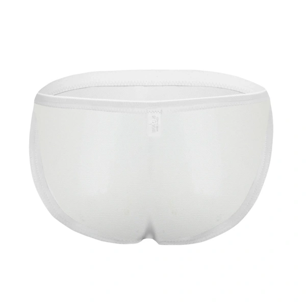 Men's Mesh Power Net Men Transparent Briefs Underwear White - White, 0.15, Transparent Brief, L