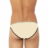 Men's Nylon Transparent Briefs Underwear Mango - Mango, 0.15, Transparent Briefs, L