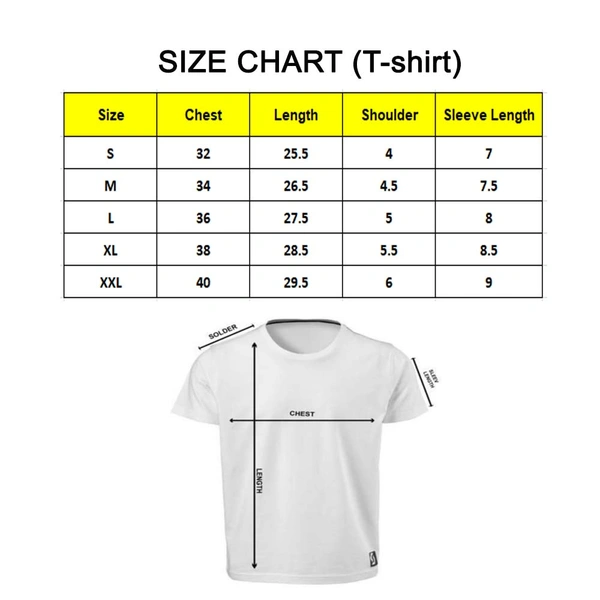 Men's PC Cotton 19th Anniversary Printed T Shirt (Color: White, Thread Count: 180GSM) - White, 0.25, Color Block, L