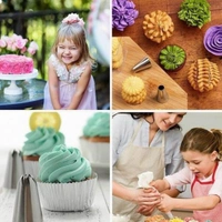 Pack Of 2_(12 Pieces Set)_Cake Decorating Nozzle (Color: Assorted) - 0.05, Assorted