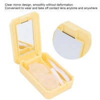 Generic Pack Of_2 Container Soak Storage Kit, Practical Contact Lens Box with Mirror for Travel for Home for Business Trip (Assorted) - Assorted, 0.06