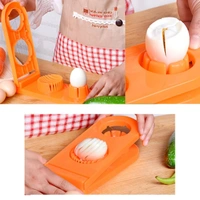 Pack Of_2_2 In 1 Boiled Egg and Mushroom Slicer Cutter Chopper Plastic With Stainless Steel Wired (Color:Assorted) - 0.08, Assorted