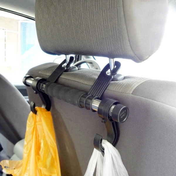Pack Of_3 Multi Purpose Chair Back Long Handle Double Hook (Color: Assorted) - 0.56, Assorted