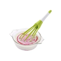 Pack Of_5 Fold Able Plastic Whisk Beater Hand Blender Mixer Froth Whisker Lassi Maker (Color:Assorted) - 0.12, Assorted