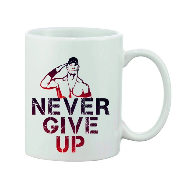 Printed Ceramic Coffee Mug - 1 Pieces, White, 11oz - 11 Oz, 0.44, White