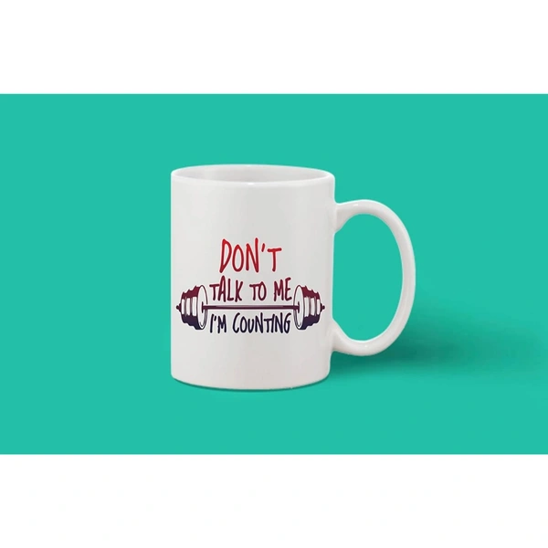 Printed Ceramic Coffee Mug - 1 Pieces, White, 11oz - 11 Oz, 0.44, White