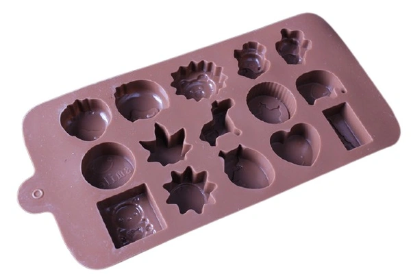 Silicone Chocolate Mold (Color: Assorted) - 0.06, Assorted
