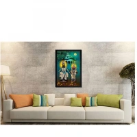 Lord Vitthal Painting with Synthetic Photo Frame (Multicolor) - 0.08, Multicolor