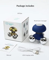 Mushroom Usb Electric Hand Massager (Color: Assorted) - 0.21, Assorted