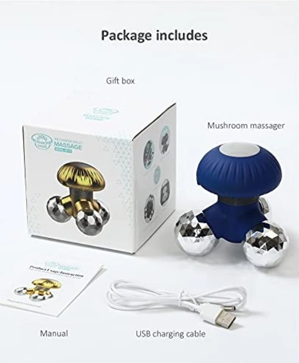Mushroom Usb Electric Hand Massager (Color: Assorted) - 0.21, Assorted