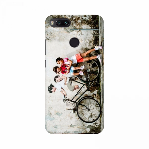 Redmi Note 7S Children on Bicycle Poster Mobile Case Cover