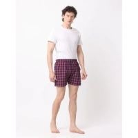 Pack_of_2 Men's Polycotton Checked Boxer Shorts (Multicolor) - 2XL