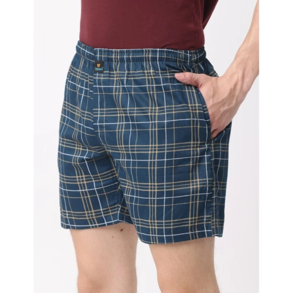 Pack_of_2 Men's Polycotton Checked Boxer Shorts (Multicolor) - 2XL