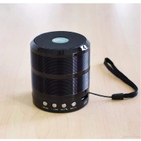 Plastic Rubber Wireless WS887 Bluetooth Speaker (Black)