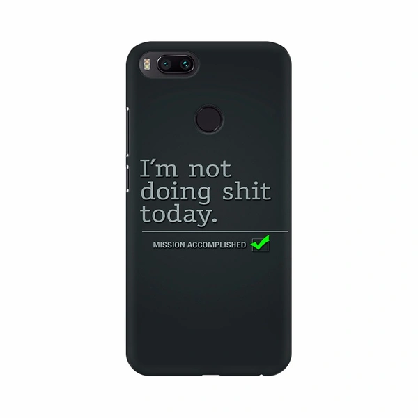 Shopnav Apple iphone 6s Mission Accomplished Text Mobile Case Cover - Black, 0.25, Text