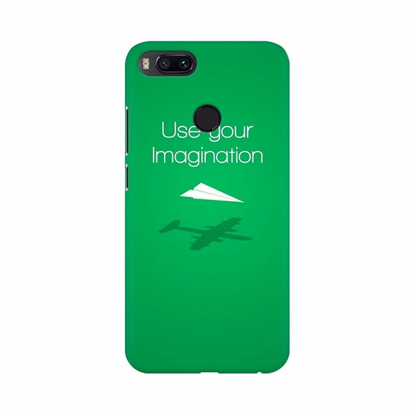 Samsung Galaxy J6 Green background with thoughts Mobile Case Cover - Green, 0.25, Text