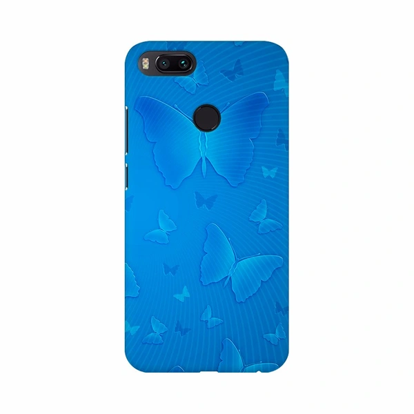 Shopnav Samsung Galaxy A10 Water Blue Butterfly Mobile Case Cover - Blue, 0.25, Texture