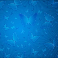 Shopnav Samsung Galaxy A10 Water Blue Butterfly Mobile Case Cover - Blue, 0.25, Texture
