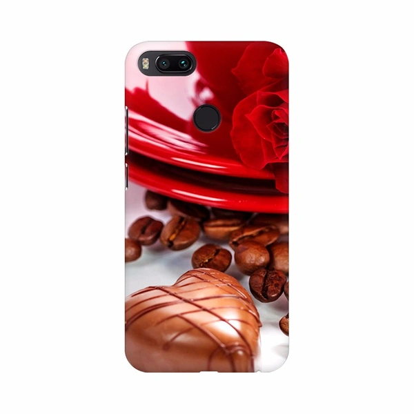 Vivo V17Pro Dark Chocolate with Plate Decoration Mobile Case Cover - White, 0.25, Love