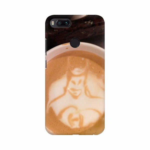 Shopnav One Plus 7 Coffee Cup with Shakthi man Mobile Case Cover - White, 0.25, Cream