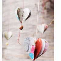 Apple iphone 6s Colorful heart pieces Mobile Case Cover - White, 0.25, Random