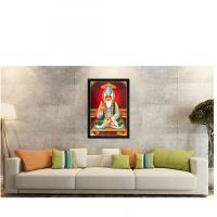 Sant Kabir Das Painting with Synthetic Photo Frame (Multicolor) - 0.08, Multicolor