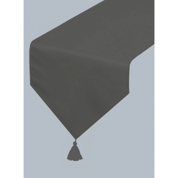 Solid Cotton Table Runners (Dark Grey) - 0.35, Dark Grey